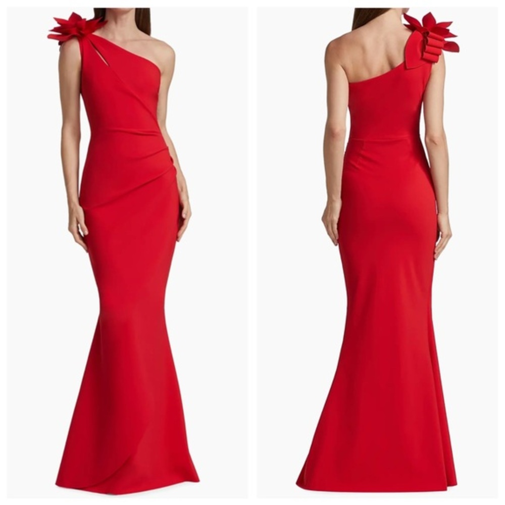 Chiara Boni La Petite Robe Gosia One-Shoulder Gown Size 10